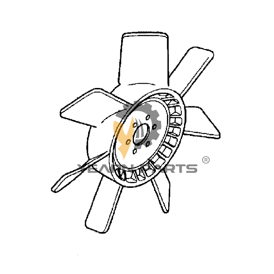 Fan Cooling Blade Spider 169-7787 1697787 for Caterpillar Excavator CAT 313B 313B CR