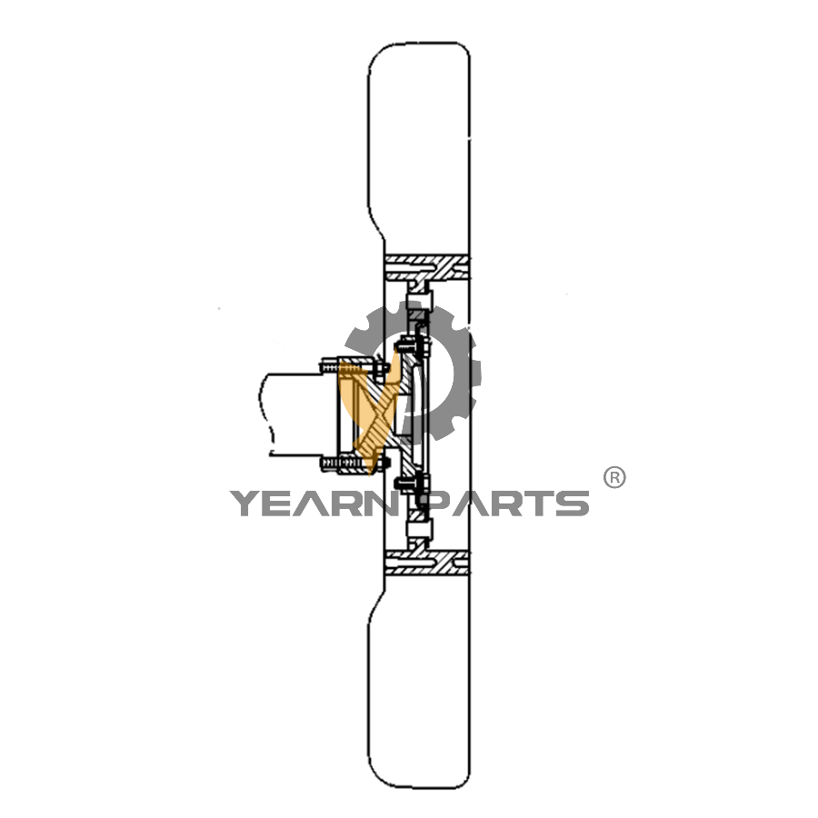 Fan Cooling Blade Spider 4I-7581 4I7581 for Caterpillar Excavator CAT 322 322L 322 LN 322 N 325B 325B L Engine 3116