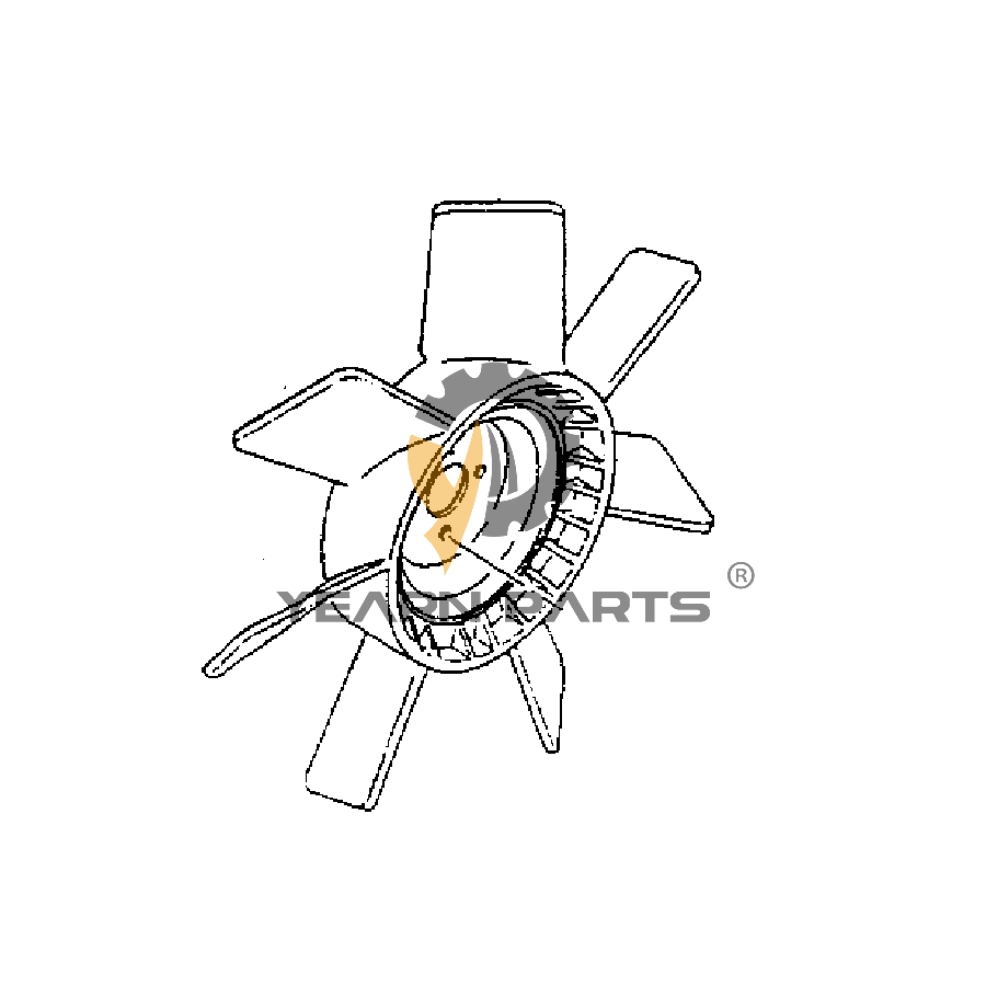 Fan Cooling Blade Spider 5I-7820 5I7820 for Caterpillar Excavator CAT 311 312 Engine 3064