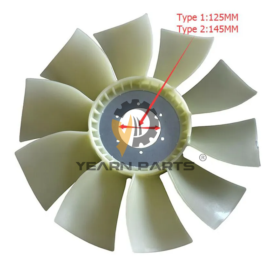 Fan Cooling With DIA 152-MM 245-9344 2459344 for Caterpillar Excavator 320D 320D2 321C LCR 323D Engine 3066 C6.4