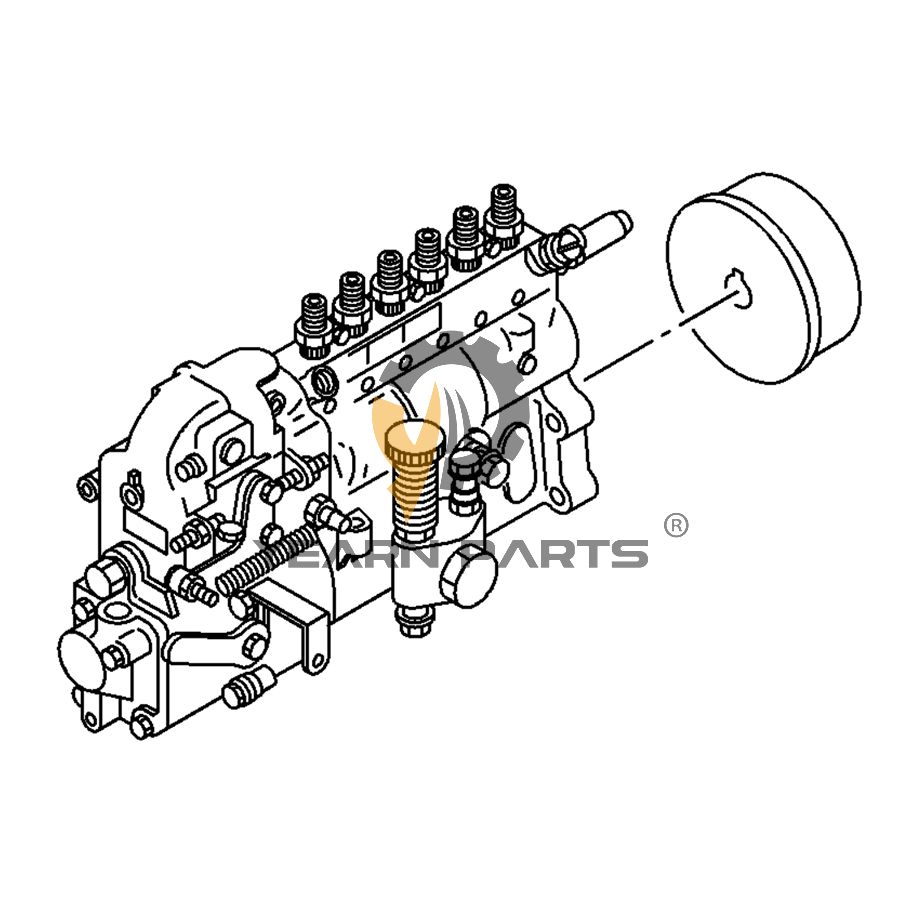 Fuel Injection Pump 1156021281 for Hitachi EX100W EX100WD EX160WD with Isuzu 6BB1 Engine