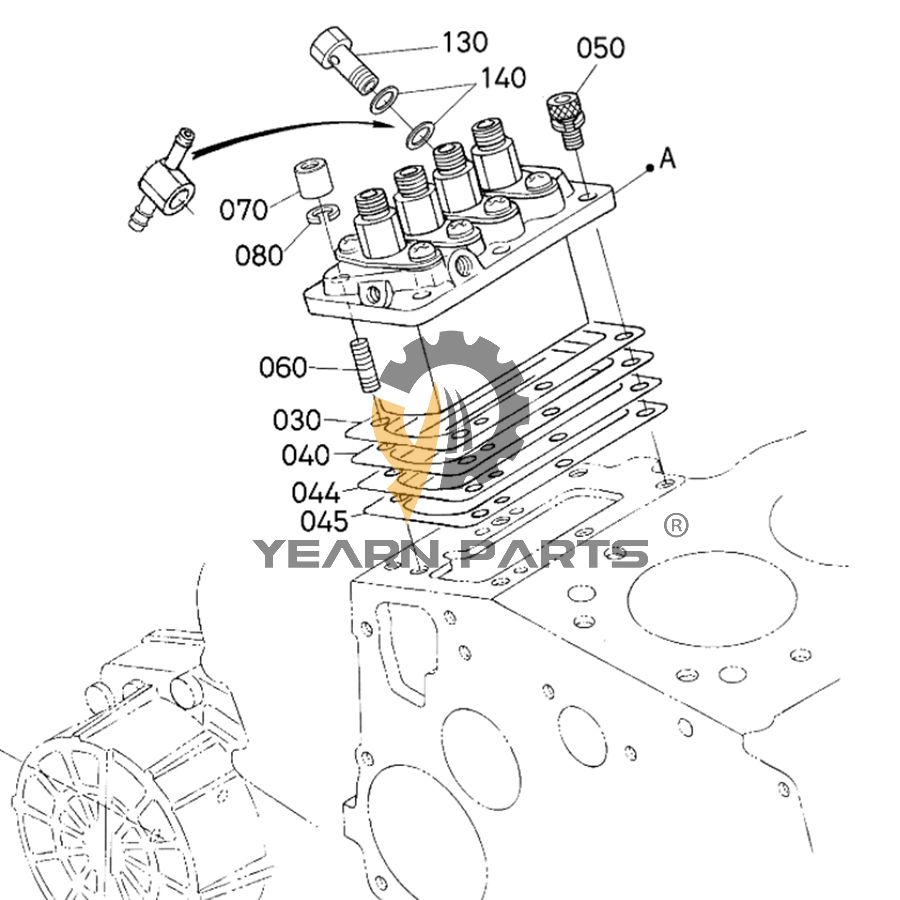 Fuel Injection Pump KBT1606251010 Hitachi EX40UR-3 ZX30 ZX30UR ZX35 ZX40UR Excavator with Kubota V1505-BH Engine