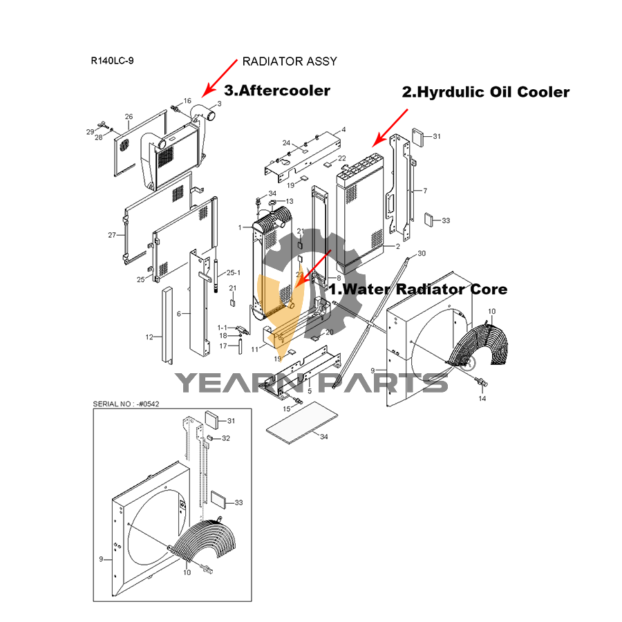 hydraulic-oil-cooler-11q4-47122-11q447122-for-hyundai-excavator-r140lc-9a-r140w-9a-r160lc-9a-r180lc-9a-r180w-9a