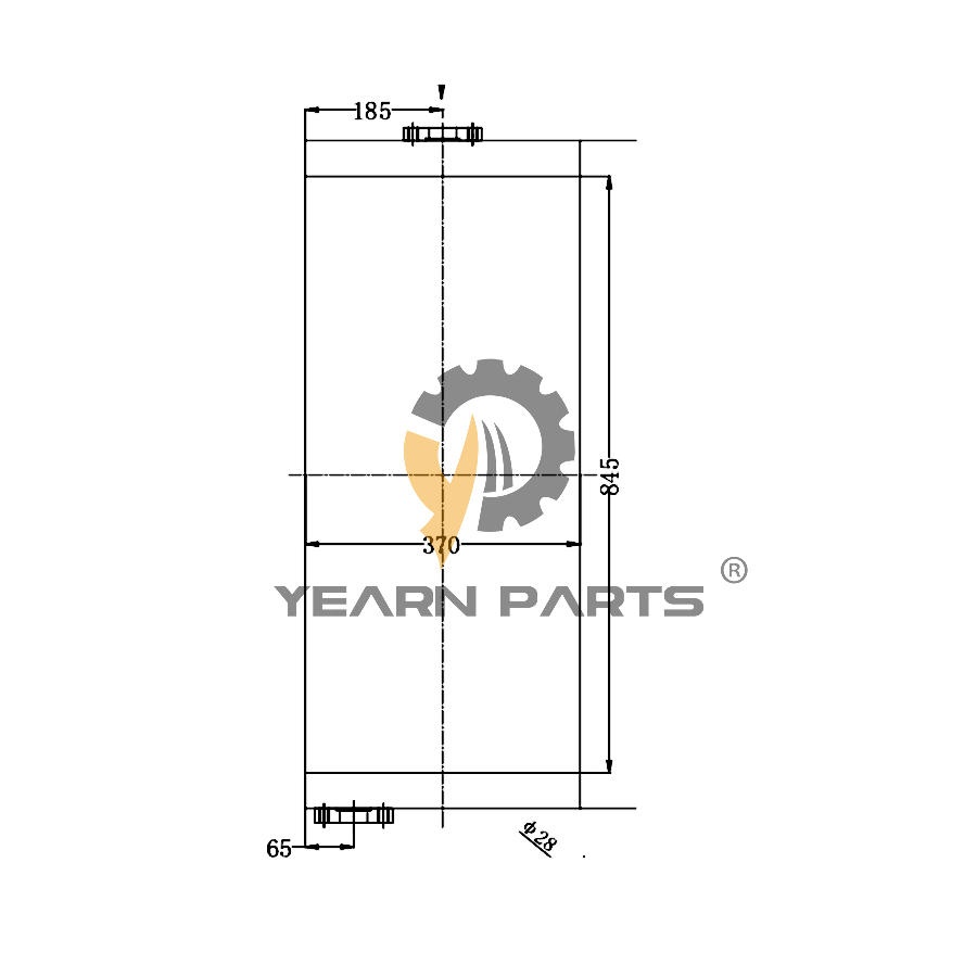 Hydraulic Oil Cooler 206-03-42131 2060342131 for Komatsu Excavator PC220-1