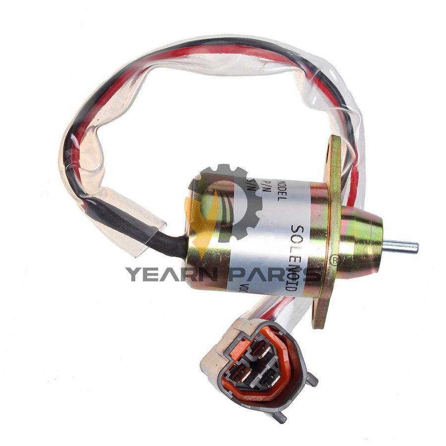 Stop Solenoid YNM119233-77932 for Hitachi ZX10U-2 ZX14-3 ZX16-3 ZX18-3 ZX22U-2 ZX27U-2 ZX27U-3 ZX29U-3 ZX30U-2 ZX30U-3 Excavator