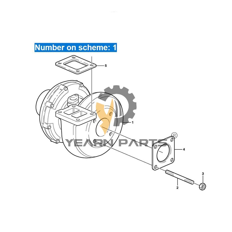 Turbocharger 04259289KZ 318747 318828 Turbo S2B for Deutz Engine BF6M1013FC