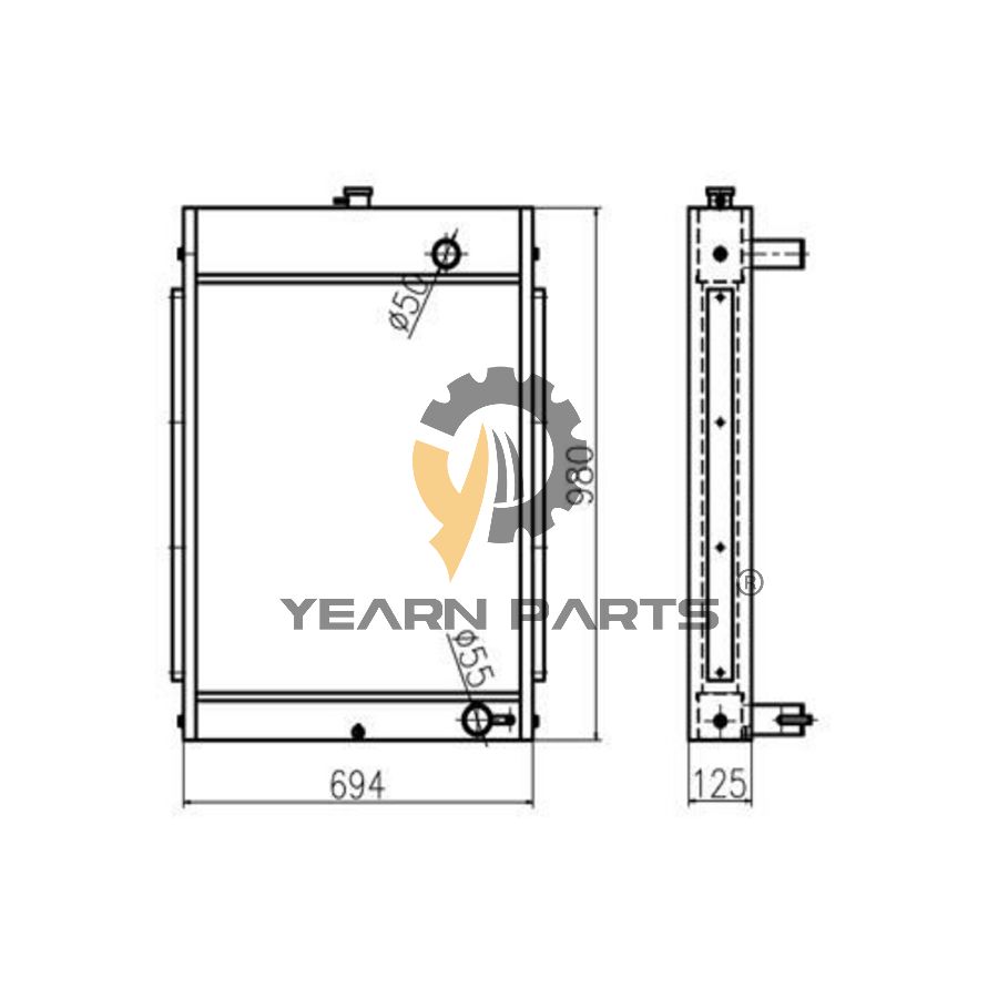 water-tank-radiator-ass-y-11er-42490-11er42490-for-hyundai-excavator-r200w-3