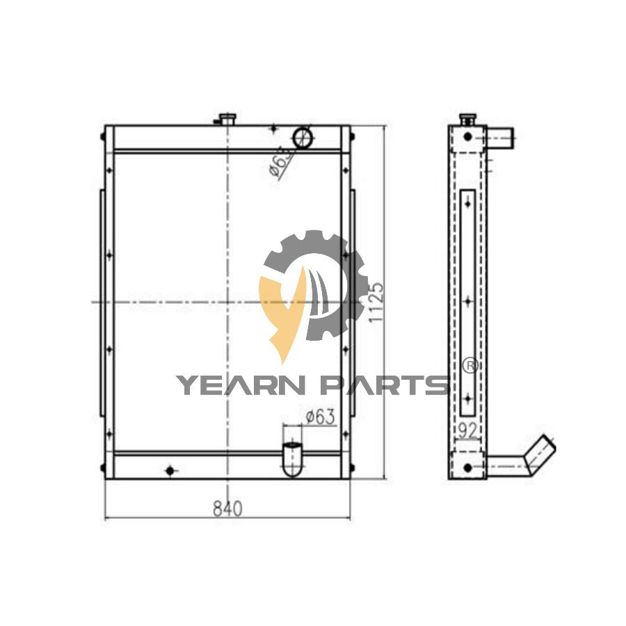 water-tank-radiator-ass-y-11n8-47160-11n847160-for-hyundai-excavator-r250lc-7a-r290lc-7a
