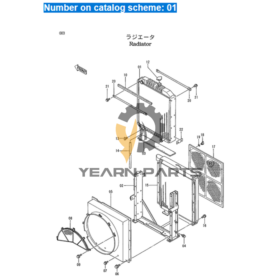 water-tank-radiator-ass-y-4377396-for-hitachi-excavator-ex400-3-ex400-5