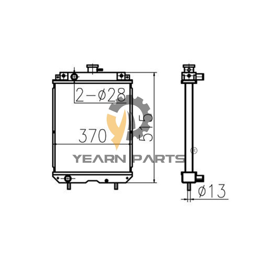 water-tank-radiator-ass-y-pu05p00015f1-for-new-holland-excavator-e18sr