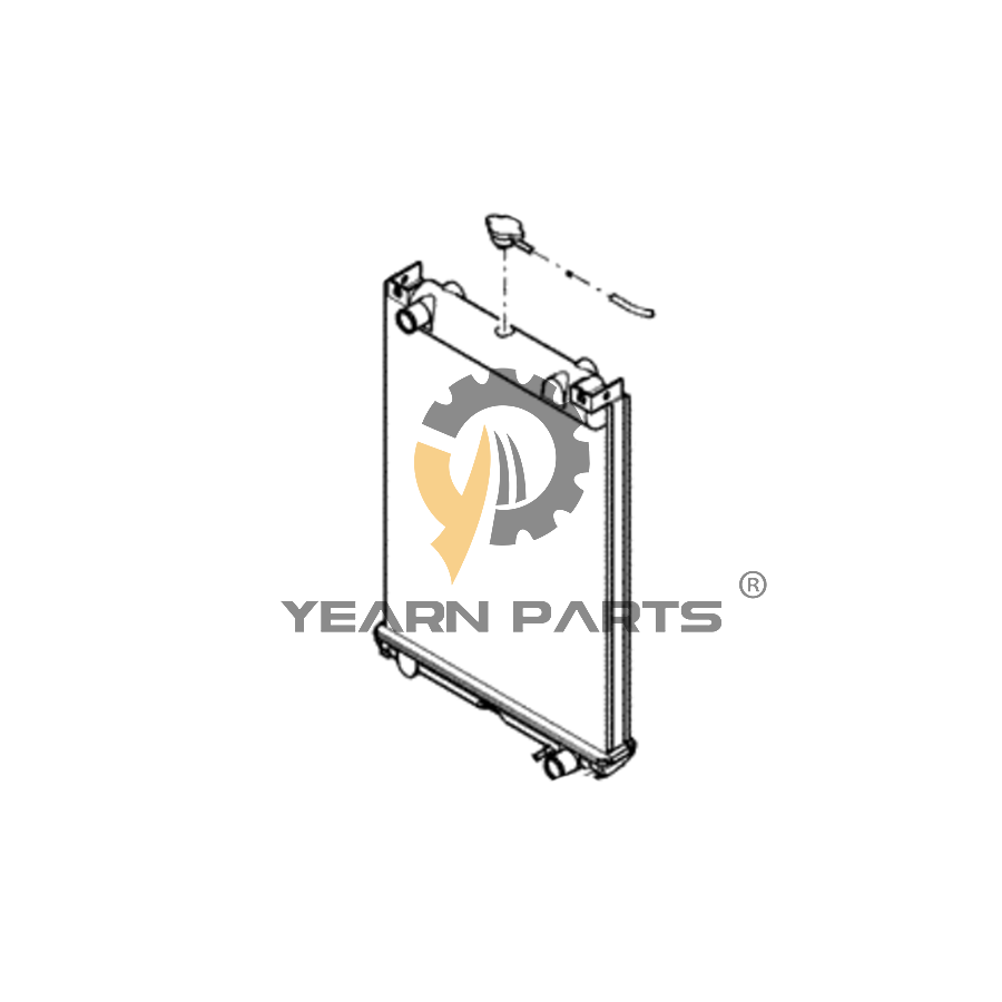 Water Tank Radiator ASS'Y PS05P00005S001 for Case Excavator CX55B