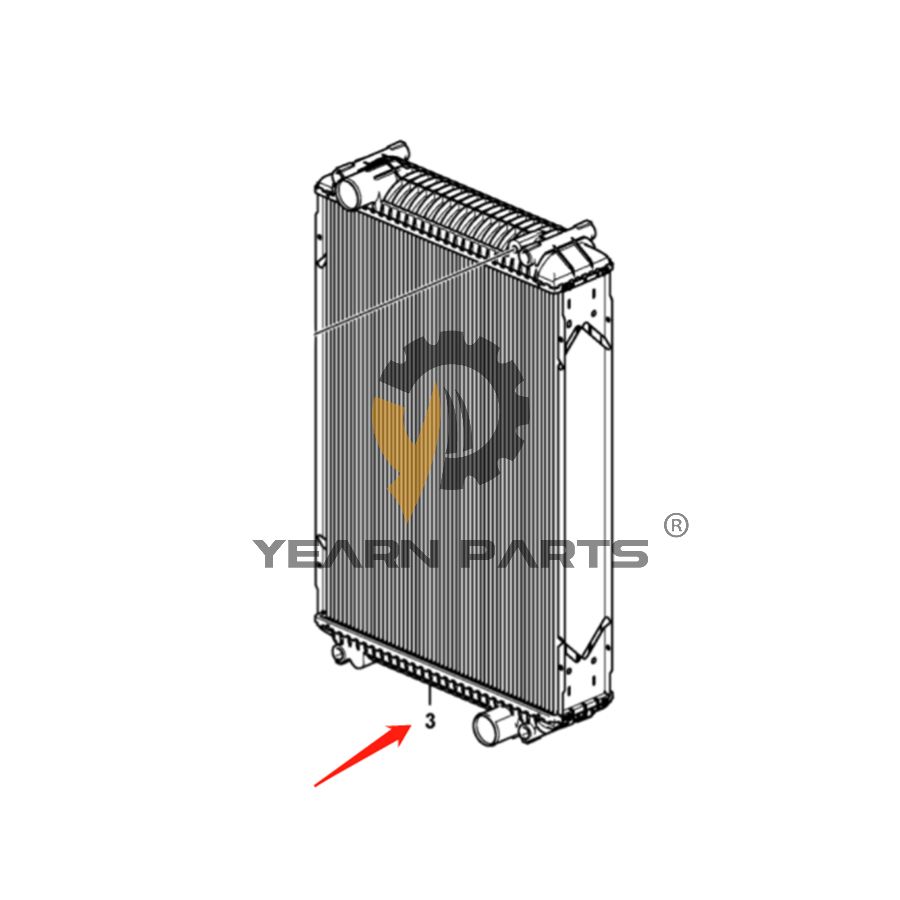 Water Tank Radiator VOE17488947 for Volvo Loader L60H L70H L90H