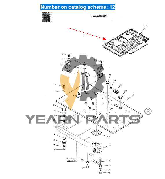 floor-mat-2427u1478-for-kobelco-excavator-sk300-3-sk300lc-3-sk400-3-sk400lc-3-sk60-3-sk60-6
