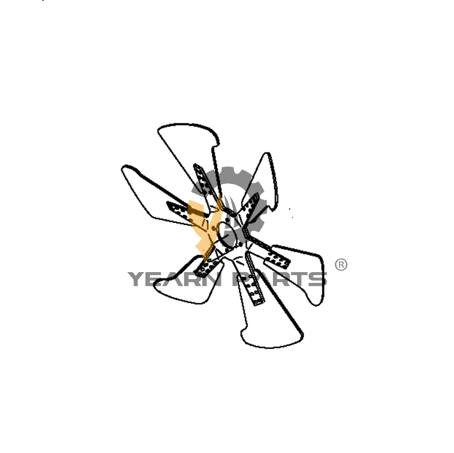 Cooling Fan Spider 26832-12611 for Hitachi Excavator LX300-7