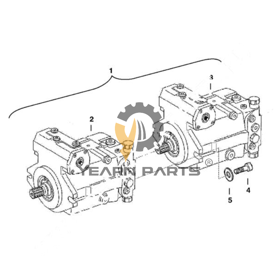 Hydraulic Pump 6689757 for Bbbcat Excavator 430 435