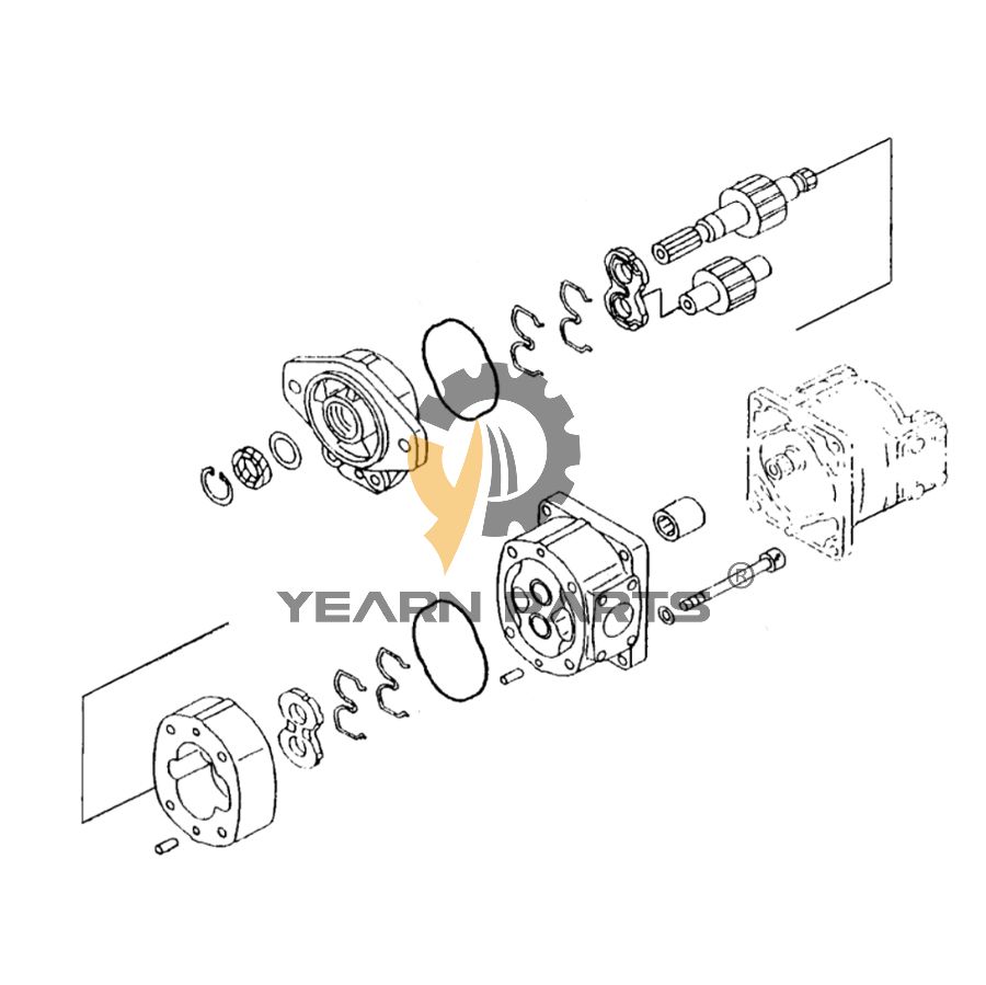 Hydraulic Pump SAL40 705-21-32060 7052132060 for Komatsu Wheel Loader WA300L-3 WA320 WA320-3