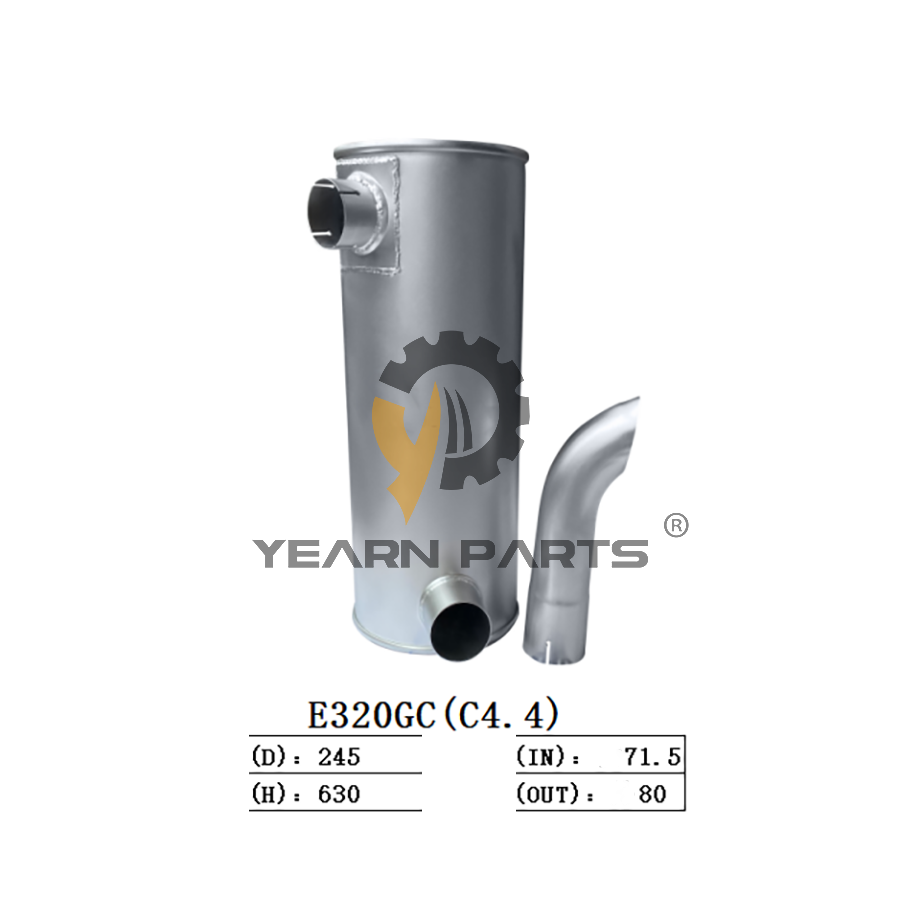 Muffler Silencer 491-6057 for Caterpillar Excavator CAT 320 GC Engine C4.4