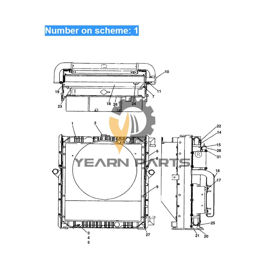 water-tank-radiator-ass-y-ln00087-for-case-excavator-cx290