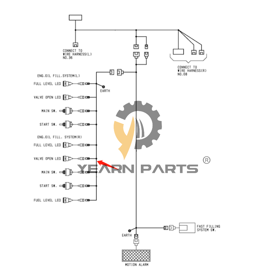 Wiring Harness 3113486 for Hitachi Excavator EX5500-6 EX5600-6BH EX5600-6LD