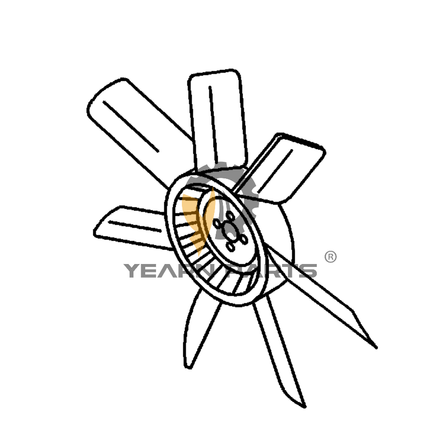 buy Fan Cooling Blade 1136603281 for Hitachi Excavator ZX200 ZX200 
