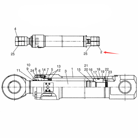 Buy Bucket Cylinder Assembly Bushing LS01V01022P1 for Kobelco Excavator SK485-8 SK485-9 SK485LC-9 from www.soonparts.com online store