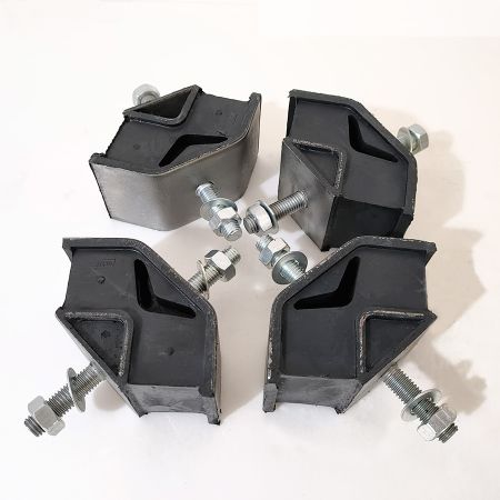 4 peças de montagem de motor Ruuber PM02P01037P1 PM02P01038P1 para escavadeira Case CX27B CX25