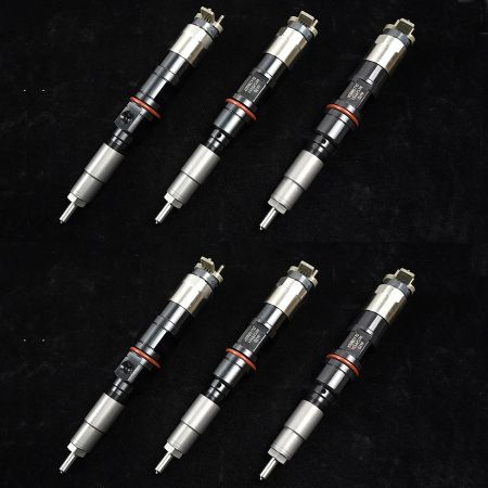 6PCS Injector RE529151 RE528408 AP51902 095000-6470DR for John Deere 1470D Harvester With 6090 9.0L Engine