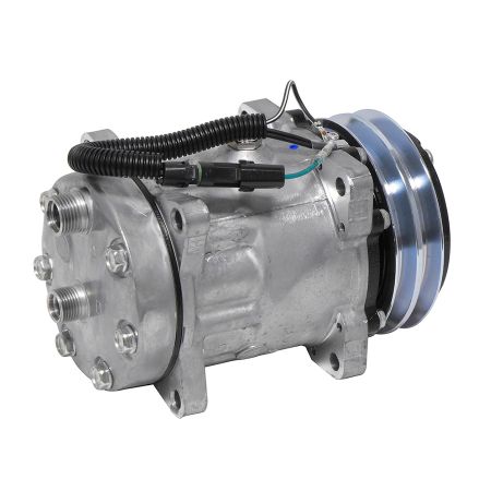 A/C Compressor 24100P4816S019 for Kobelco Excavator SK210-4 SK210LC-4 SK220-4 SK220LC-4 SK250-4 SK250LC-4 SK250NLC-4 SK270LC-4 SK300LC-4 SK400LC-4