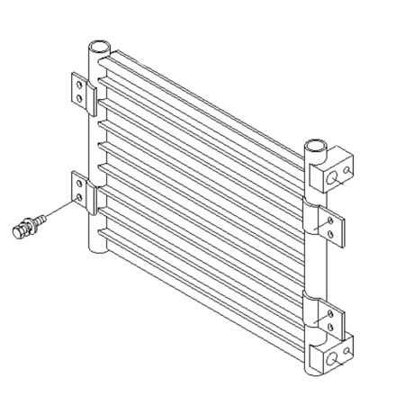 Condenseur de climatisation 11EE-92040 pour pelle Hyundai R95W-3