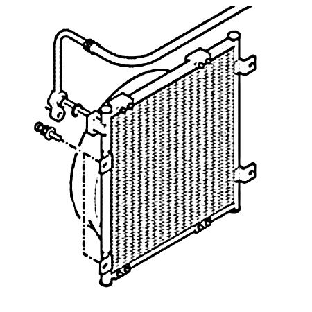 Condensador de aire acondicionado 11MH-90042 11MH90042 para excavadora Hyundai R35Z-7 R35Z-7A R35Z-9 R35Z-9A