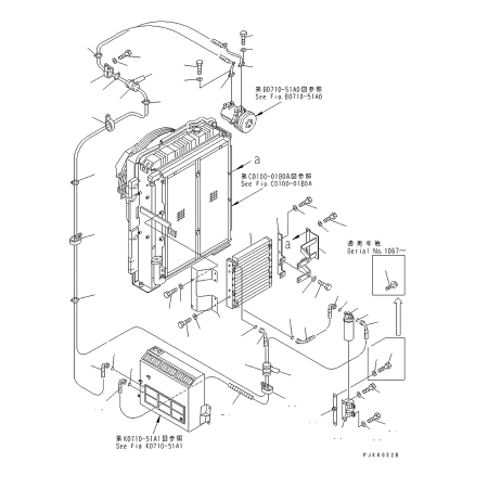 A/C Condenser 21Y-978-1120 21Y9781120 for Komatsu Excavator PC128US-1 PC128UU-1 CD60R-1 CD60R-1A CD60R-1B