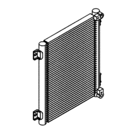 Condenseur de climatisation PY20M01100P1 pour pelle Case CX55BMSR