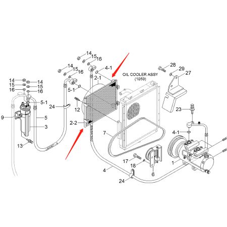 Condensador de aire acondicionado XKAN-00105 para excavadora Hyundai R80-7A