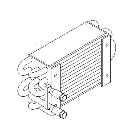 Núcleo del calentador de aire acondicionado ZFAD-00035 para excavadora Hyundai R16-9 R25Z-9A R27Z-9 R35Z-7 R35Z-9