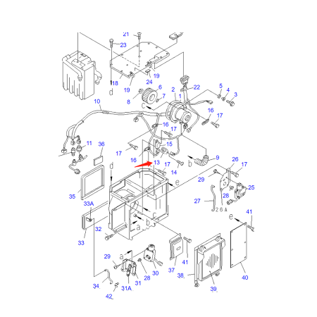 A/C Resistor 205-978-6360 2059786360 for Komatsu Excavator PC220-1 PC220-2 PC220-3 PC300-1 PC300-2 PC300-3 PC400-1 PC400-3