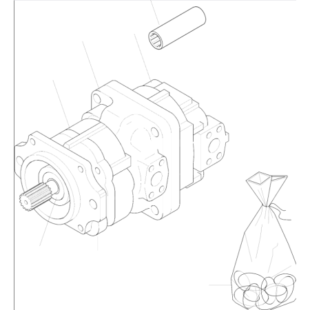 Hydraulic Pump 421-62-H4140 42162H4140 for Komatsu Wheel Loader WA-470-3H WA470-3H