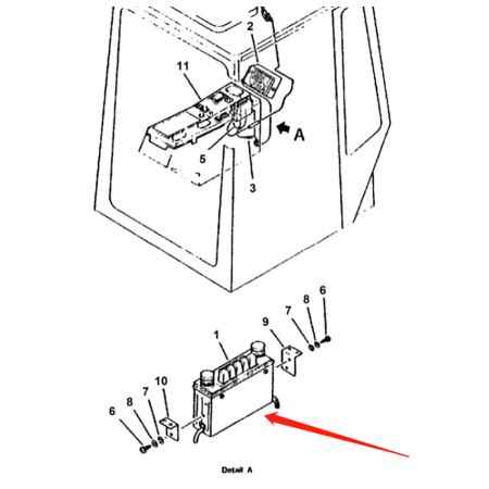 Rádio de cabine 6642961 para escavadeira Bobcat 100 116