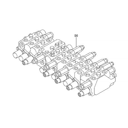 Ensemble de vanne de commande 4438720 pour pelle Hitachi EX20U-3 ZX20U