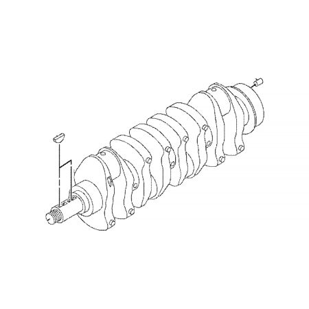 Albero motore 270-6177 per Caterpillar 304 C CR 305 C CR 305.5D 305D 904B 904H