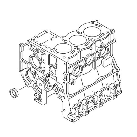 Cylinder Block 8944115723 for Hitachi Excavator EX12 EX15 EX20UR EX20UR-2 EX30UR EX30UR-2 Engine 3KC1
