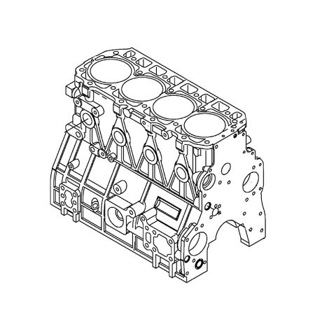 Bloc-cylindres Assy K9006174 pour Doosan DX55 DX60R E60 E80 SOLAIRE 75-V