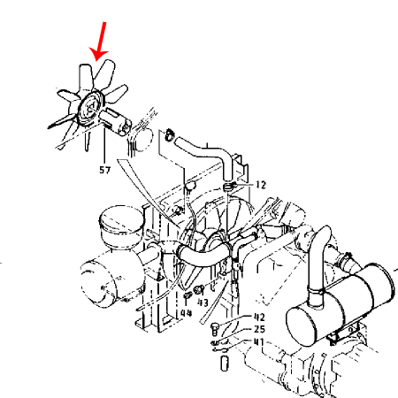 Fan Cooling 096-0738 0960738 for Caterpillar Excavator CAT E180 EL180 E240 EL240 Engine 3204 3304