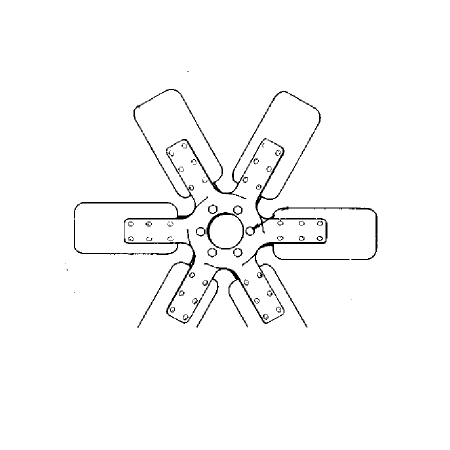 Fan Cooling Blade Spider 7S-0544 7S0544 for Caterpillar Excavator CAT 225 229 225B 225D LC 229D Engine 3304