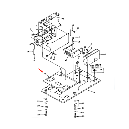 Floor Mat 203-54-41382 2035441382 for Komatsu Excavator PC100-3 PC120-3 PC150-3 PC60-5 PC80-3