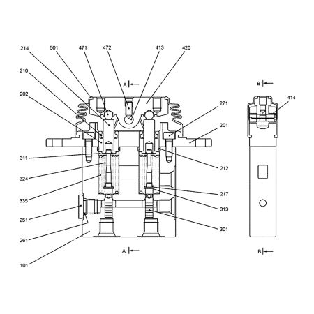 Foot Pedal Valve Pilot Valve PB30V00002F1 for Kobelco 27SR 30SR 35SR 50SR SK20SR-3 SK27SR-3 SK30SR-3 SK35SR-3 SK40SR-3