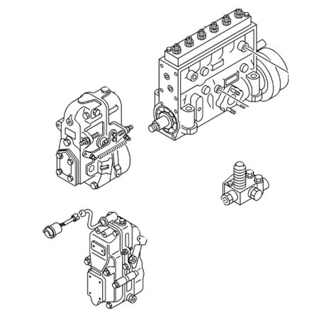 Fuel Injection Pump 1156026741 Hitachi EX400-3 Excavator with Isuzu 6RB1 Engine