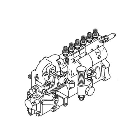 Bomba de injeção de combustível 1156035060 Hitachi ZX125W Escavadeira com motor Isuzu 6BG1