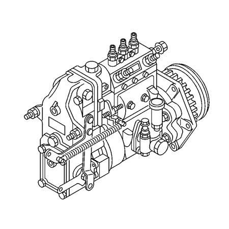 Pompe d'injection de carburant 8943423222 pour pelle Hitachi EX50UR