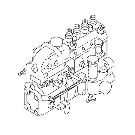 Pompe d'injection de carburant 8944368943 8971385560 Excavatrice Hitachi EX90 avec moteur Isuzu 4BD1