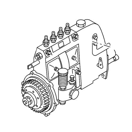 Pompe d'injection de carburant 8972142953 Hitachi EX75URT-5 EX75US-5 EX75UR-5 ZX75UR, pelle avec moteur Isuzu 4JG1